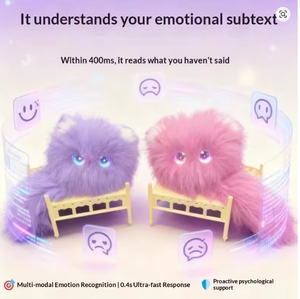 2026 New AI Scruffy <b>Cat</b> Robot <b>Plush</b> Toy Voice Interactive Growth Learning Companion Soothing Large Model Pet Doll - Product Image 2