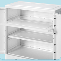 Armoire de chambre d'enfants dessin animé ours conception bébé commode 70cm tiroirs de rangement en plastique vêtements organisateur armoire pour la maison
