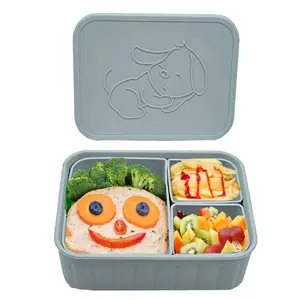 High Quality Microwaveable Silicone Office Students Only Retain Freshness School Lunch Box