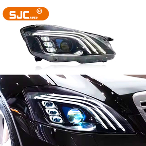 SJC accesorios de coche para Mercedes Benz Clase S W221 faro LED estilo <span class=keywords><strong>Maybach</strong></span> faro modificado 06-08 luces de circulación diurna - Product Image 1