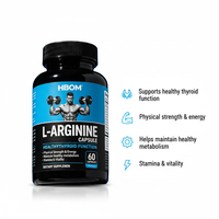 Capsules d'L-Arginine OEM - Complément végétalien - Favorise la croissance musculaire - Améliore l'endurance avant l'exercice - Fournit de l'énergie