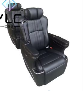 Asientos aerodinámicos de cuero de lujo giratorios de 360 ° para Conversiones de furgonetas Cómodo modelo giratorio de estilo aeronáutico <span class=keywords><strong>Vito</strong></span> Alphard - Product Image 6