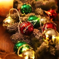 Weihnachtliche Festliche Neujahrs-Außendekoration Galvanisierte Sternkugel-förmige LED-Leuchte Leuchtende Party-Baumlampe