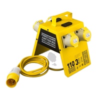 Boîtier de distribution électrique GRP 4 voies ZNPON TYP J201 16A 230V 2P+E IP44 avec câble H05VV-F 3*1.5MM de 3/5m