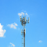 Tour de structure en acier galvanisé à chaud de 15 m Q235 Q355 pour l'infrastructure de signalisation de télécommunications et la surveillance électrique