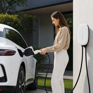 Nuevo Cargador <span class=keywords><strong>de</strong></span> Pared para Vehículos Eléctricos <span class=keywords><strong>de</strong></span> 7KW, 32A, Tipo 2, Monofásico, Carga Rápida CA, Uso Doméstico, 230V, IP55, CE, Pantalla LED Inteligente - Product Image 5