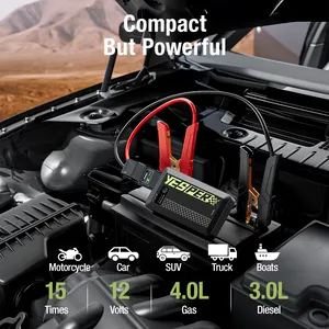 YESPER armatura Mini 2 batteria per auto booster 12V jump starter prezzo a buon mercato con 6000mAh power bank
