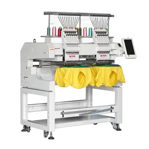 STR OCEAN double heads computerized embroidery machine that are stable, operate quietly, and require minimal maintenance