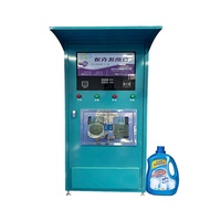 Distributeur automatique de liquides à 4 sorties avec écran tactile de 7 pouces pour lessive, savon à vaisselle, savon pour les mains
