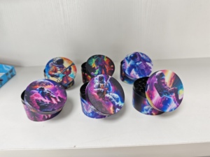 Round Zinc Alloy Manual Modern <b>Herb</b> <b>Grinder</b> 63mm with Full Printed Art Design for Accessory - Product Image 4