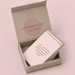<span class=keywords><strong>Carte</strong></span> Motivazionali Quotidiane Personalizzate con Messaggi Fantasiosi e Positivi, Set di <span class=keywords><strong>Carte</strong></span> di Affermazione con Scatola Magnetica per Donne - Product Image 4