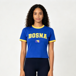 <span class=keywords><strong>Camiseta</strong></span> Deportiva <span class=keywords><strong>de</strong></span> Manga Larga con Estampado Gráfico <span class=keywords><strong>de</strong></span> <span class=keywords><strong>Brasil</strong></span>, Color Azul Marino, para Fitness, Fútbol, con la Bandera del País, para Mujer - Product Image 4