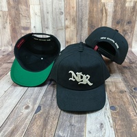 Gorra de Béisbol Personalizada con Bordado 3D de Cadena, 5 Paneles, Estilo Hip Hop, Sin Estructura, con Visera Verde