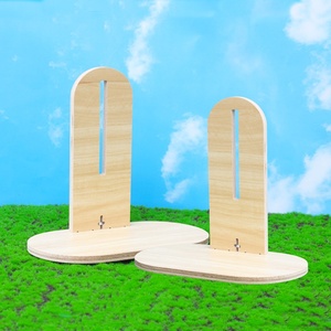 <span class=keywords><strong>Hamster</strong></span> en bois silencieux roue de course ours en peluche <span class=keywords><strong>Hamster</strong></span> tapis roulant exercice petit Animal jouet - Product Image 4