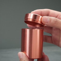 Vente en gros d'usine - Pot de stockage hermétique en alliage d'aluminium, récipient de stockage en métal anti-odeur, boîte à thé, herbes, épices, multicolore