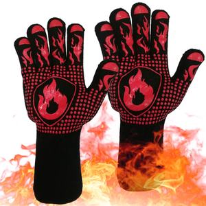 Guantes de Silicona para BBQ Swelder con Certificación CE, Logotipo Personalizado, para Horno y Parrilla, Resistentes al Calor Extremo de 932°F y 1472°F, para Chimenea - Product Image 1