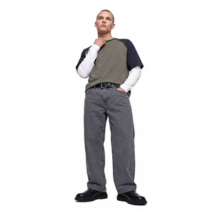 Wholesale 180gsm Modal Garment Dyed Vintage <b>Raglan</b> <b>Sleeve</b> <b>T</b>-<b>shirt</b> Breathable Quick Dry Blank Design Custom Colors Available - Product Image 4