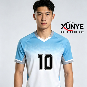 Magliette Sportive da Calcio Kuest in Poliestere Completamente Personalizzabili a Basso Prezzo, Maglie Personalizzate ad Asciugatura Rapida per <span class=keywords><strong>Uomo</strong></span> - Product Image 2
