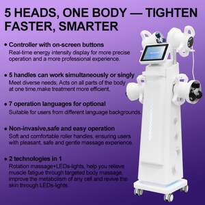 3D 5 Handles Inner Ball Roller Body Sculpting <b>Machine</b> Face Body Lymphatic Drainage Salon Spa Beauty Equipment - Product Image 6