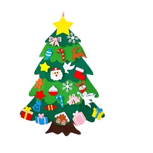 Set Economico MOLIS <span class=keywords><strong>per</strong></span> <span class=keywords><strong>Albero</strong></span> <span class=keywords><strong>di</strong></span> <span class=keywords><strong>Natale</strong></span> Fai-da-Te <span class=keywords><strong>in</strong></span> Feltro con Decorazioni <span class=keywords><strong>per</strong></span> Porta/Parete <span class=keywords><strong>per</strong></span> Capodanno - Product Image 1