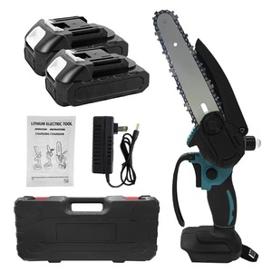 Scie à chaîne portative rechargeable 21V 6 pouces pour élagage à une main, usage domestique et forestier, avec batterie au lithium - Product Image 4