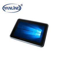 Tablet PC todo en uno sin ventilador de 10,1 pulgadas, pantalla LCD de memoria DDR4 de uso Industrial Barebone con Panel frontal plano completo IP65