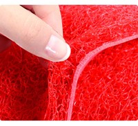 Tapis de bain solide fabriqué à la machine, tapis de douche, tapis de baignoire antidérapant à séchage rapide en PVC, tapis bouclé en spirale, tapis de porte en forme de nouilles, tapis spaghetti