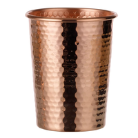 Tasses en acier inoxydable du voyageur à vin en cuivre martelé or rose 18oz pour la vodka précieuse Bleu Storm Jiu Jiu Phoenix Vodka