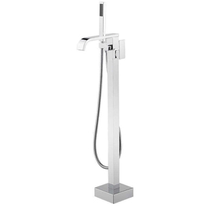 Grifo de Bañera de Lujo OEM de Latón Macizo Montado en el Suelo, Mezclador de Bañera Independiente con <span class=keywords><strong>Ducha</strong></span> de Mano <span class=keywords><strong>para</strong></span> Proyectos de Villas y Hoteles - Product Image 1