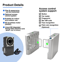 Torniquete Automático de Alta Seguridad para Exteriores con Control de Acceso por Código QR, Torniquete Giratorio Anti-colisión para Entrada y Salida