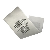 Étiquettes de soin pour vêtements en satin 100 % polyester imprimées sur mesure – Étiquettes de vêtements haut de gamme pour instructions personnalisées d'entretien des vêtements