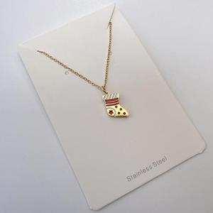 Lindo árbol de Navidad muñecos de nieve Santa Claus chapado en oro conjunto de joyas de acero inoxidable elegante moda colgante collares regalo de Navidad - Product Image 6