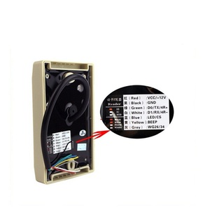 DWECCRF Lector de tarjetas RFID de doble frecuencia a prueba de agua 125kHz RS232/485 Interfaz UART Sistema de control de acceso Tarjetas de proximidad ISO - Product Image 6