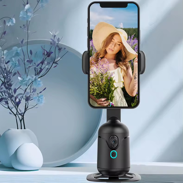 Motion Sensor Mount Smart Shooting Holder 360 Rotation Body Phone Camera Auto Tracking Holder Gimbal Auto Face Tracking Tripod