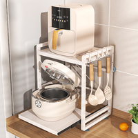 NOUVEAU étagère à micro-ondes en métal réglable épices pour cuisine organisateur armoire comptoir rangement gadgets porte-outils supports de support