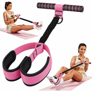 Pédale de résistance TPE pour abdominaux, équipement de fitness pour le remodelage des jambes, entraîneur abdominal, corde de traction pour femmes 25LBS - Product Image 2