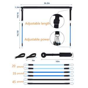 Barra de Yoga Ajustable con Bandas de Resistencia, Equipo de Ejercicio para Piernas y Cintura, Venta Caliente - Product Image 5