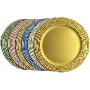 Western food plates wedding colors customized decorative plastic plates