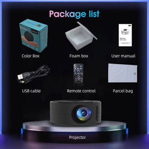 Mini Proyector LED YT200 con Altavoz Integrado, 1500 Lúmenes, Múltiples Puertos, Reproductor Multimedia de Video, Proyector Inteligente Portátil, Precio al por Mayor - Product Image 3
