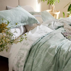 Ensemble <span class=keywords><strong>de</strong></span> literie 3 pièces au design floral charmant, couette réversible douce pour <span class=keywords><strong>lit</strong></span> queen, linge <span class=keywords><strong>de</strong></span> <span class=keywords><strong>lit</strong></span> complet <span class=keywords><strong>avec</strong></span> deux taies d'oreiller - Product Image 3