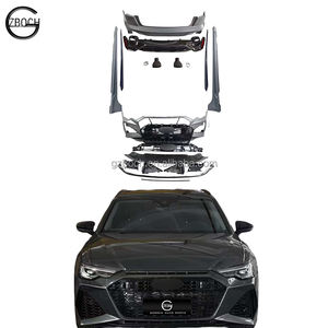 Pare-chocs de voiture compétitif pour 2019 <span class=keywords><strong>Audi</strong></span> <span class=keywords><strong>A6</strong></span> mise à niveau vers RS6 accessoires de voiture lèvre avant diffuseur de lèvre arrière jupes latérales - Product Image 1