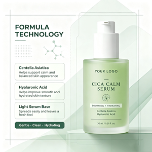 Centella Asiatica Cica Serum 30ml with Hyaluronic Acid Moisturizing Facial Essence Private <b>Label</b> - Product Image 2