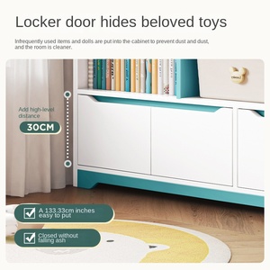 Phong Cách Hiện Đại Thấp Tủ Sách Tủ Nhỏ Nhà Sinh Viên Cuốn Sách Đồ Chơi Tổ Chức Với Tường Đọc Sách Giá Thuận Tiện Kệ Sách Lưu Trữ - Product Image 2