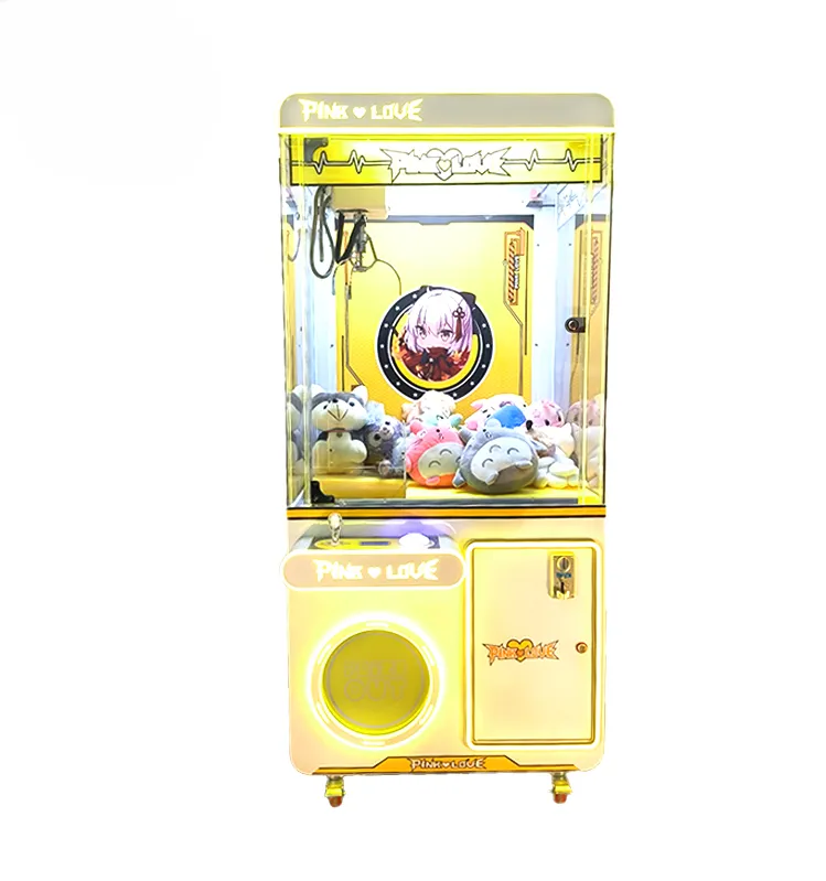 Máquina de juego que funciona con monedas para Parque de Atracciones barato, máquina expendedora de juguetes personalizada, máquina de grúa de garra de Arcade con aceptador de billetes