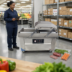 Máquina de Envasado al Vacío de Alimentos de Doble Cámara Comercial Shengtong 400P, Bomba <span class=keywords><strong>PUXU</strong></span>, Aplicación en Todo Tipo de Escenarios, Fácil Operación - Product Image 1