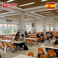 Ensemble de mobilier de cantine MINYI BOW Espagne : Table et 4 chaises de salle à manger, et banc de restaurant
