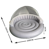 Canapé rond gonflable moderne en stock, pliable, pour le camping, le salon et la chambre à coucher