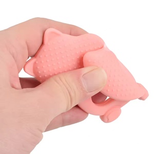 ของเล่นกัดฟันซิลิโคนเกรดอาหารสำหรับเด็ก คุณภาพสูง เป็นมิตรกับสิ่งแวดล้อม รูปทรงการ์ตูนตามสั่ง สำหรับธุรกิจส่งเสริมการขาย - Product Image 2