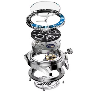 Drop Shipping OUPINKE Men Watch Luxury Business Sport Watch Multifunction Automatic <b>Mechanical</b> Men <b>Clock</b> Waterproof Reloj - Product Image 6