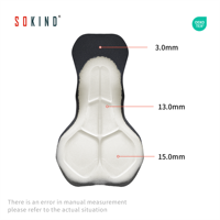 Coussinet de cyclisme respirant, à séchage rapide, antibactérien et écologique pour shorts/pantalons de cyclisme, avec coutures invisibles